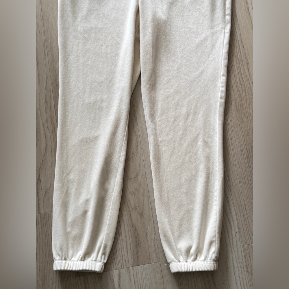 Juicy Couture Velour Long Sleeve Jumpsuit One Piece Suit hood Cream Pebble large - Picture 3 of 8
